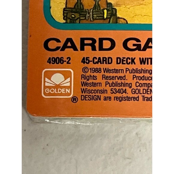 Vintage 1988 Golden WAR Card Game 4906-2 Sealed Rare 45 Deck - Picture 7 of 7